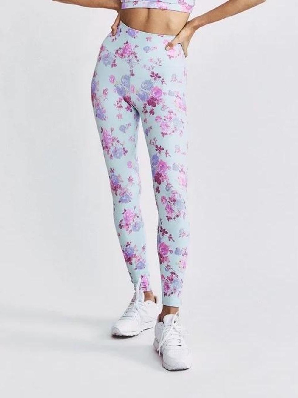 New LoveShackFancy Beach Riot Sport Erin Leggings in Turquoise Blueberry Size S